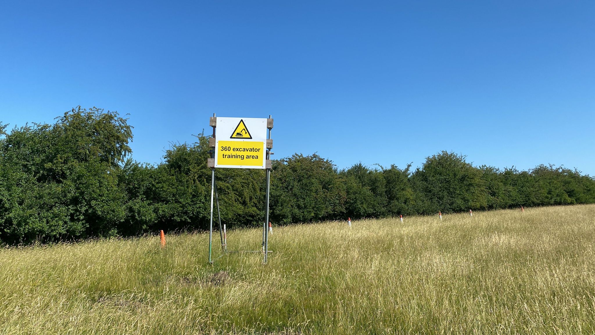 360 excavator operator training area WSL Academy Aylesbury