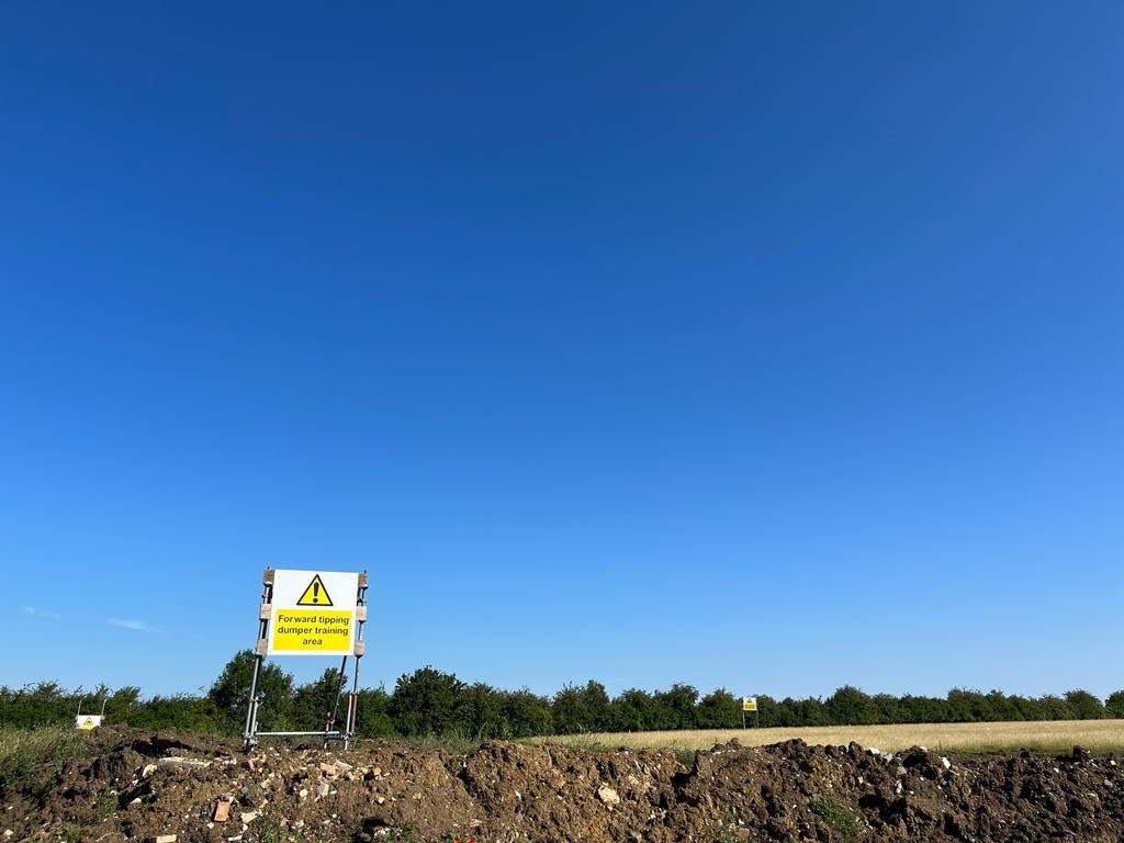 Forward tipping dumper training area WSL Academy